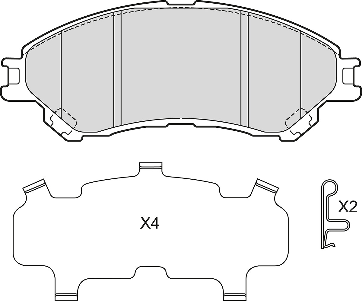 BRAKE PADS SUZUKI SX4 II FR
